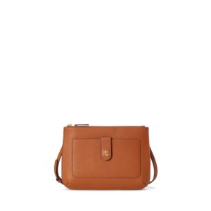 Pebbled+Leather+Jamey+Crossbody+in+Lauren+Tan