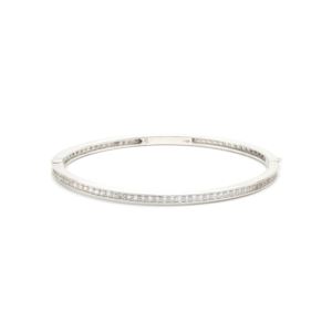 Sterling+Silver+Pave+Bangle+Bracelet