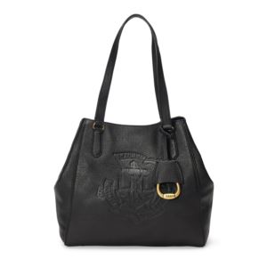 Huntley+Pebbled+Leather+Tote+-+Black