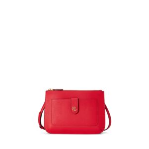 Pebbled+Leather+Jamey+Crossbody+in+Geranium