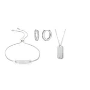 Diamond+Accent+3-Piece+Sterling+Silver+Set