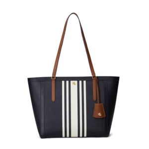 Clare+Medium+Tote+Navy+Stripe