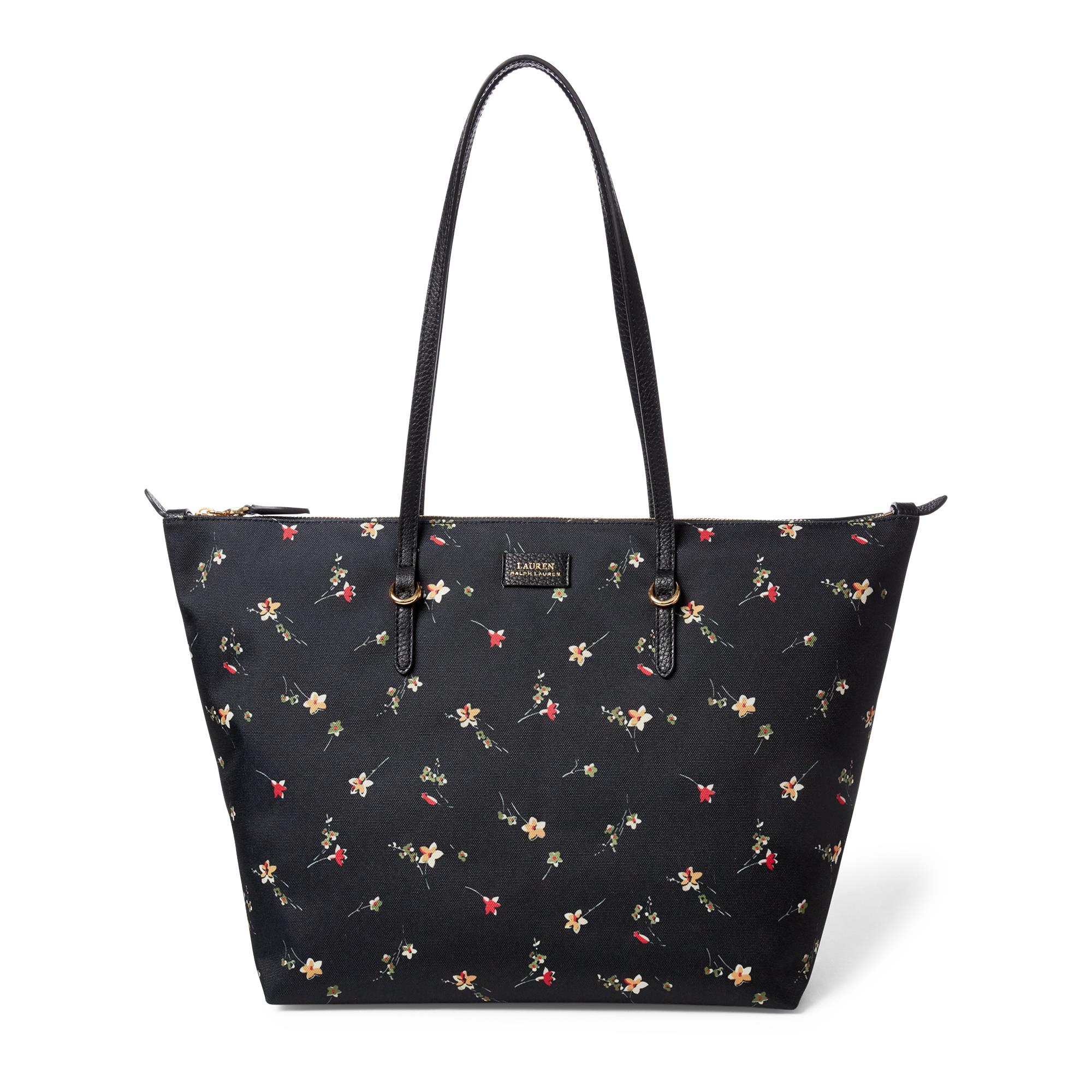 Ralph lauren outlet floral tote