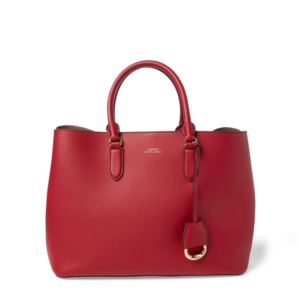 Leather+Marcy+Tote+in+Red