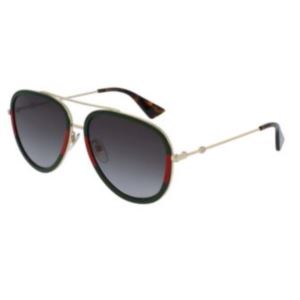 Aviator Sunglasses - Gold/Green GG0062S-003