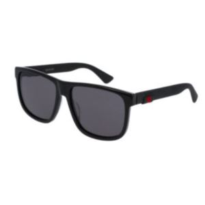 Men's Square-frame Sunglasses - Black/Grey GG0010S-001