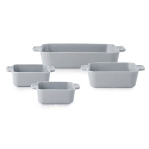 Modern+Ash+4pc+Stoneware+Bakeware+Set