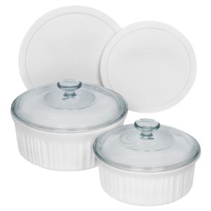 French+White+6pc+Round+Bakeware+Set