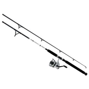 D-Wave+Black+%26+White+Reel+and+Fiberglas+Rod+Combo%2C+2+Pieces%2C+7%27+Rod