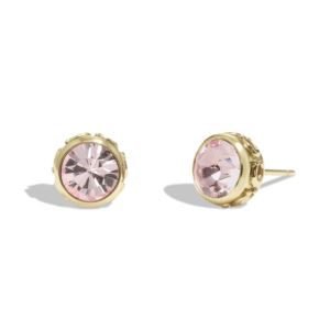 Stone+Stud+Earrings+Pink