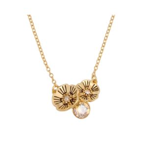Tea+Rose+Cluster+Necklace