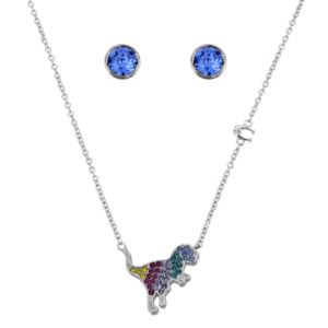 Rexy+Swarovski+Crystal+Pendant+and+Earring+Set