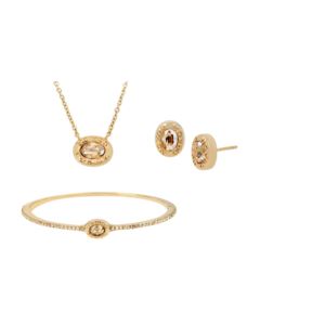 Signature+Logo+Pendant%2C+Bracelet+and+Studs+in+Gold