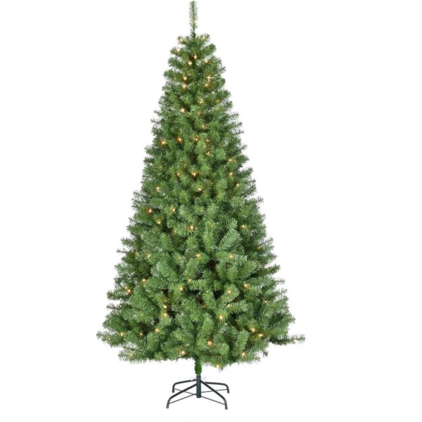 6.5-Ft. North Point Pine Christmas Tree with Warm White LED Lights CT-NO065-LED