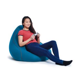Lounger+Modular+Gaming+Bean+Bag+Chair+w%2FTurquoise+Cover