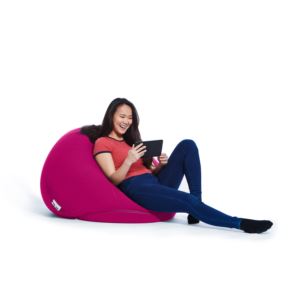 Pod+X+Full+Support+Bean+Bag+Chair+w%2F+Pink+Cover