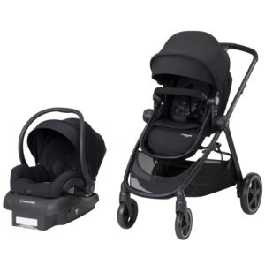 Zelia+5-in-1+Modular+Travel+System+w%2F+Mico+30+Car+Seat+Night+Black