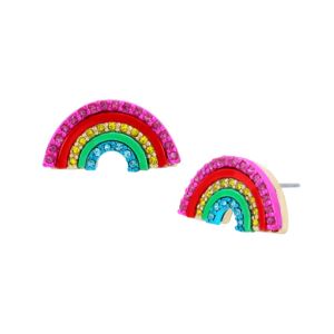 Rainbow+Stud+Earrings