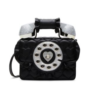 Ruffle+Phone+Bag+in+Black