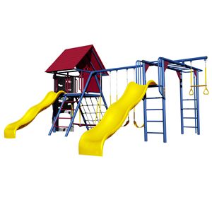 Playset+Lifetime+Double+Slide+Deluxe+Playset