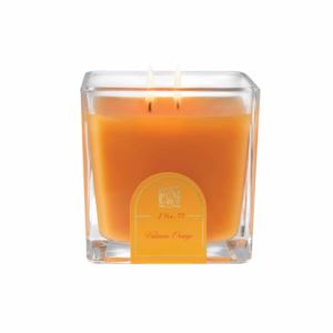 Valencia+Orange+Cube+Glass+Candle
