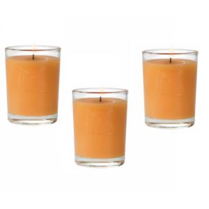 Valencia+Orange+Votive+Glass+Candle+Set