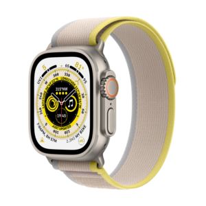 Watch+Ultra+GPS+%2B+Cell+49mm+Titanium+Case+w%2F+S%2FM+Yellow%2FBeige+Trail+Loop