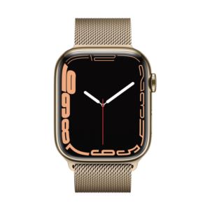 S7+Watch+45mm+%2BCell+Gold+SS+Case+w%2F+Gold+Milanese+Loop