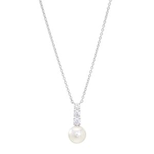 Camila+Pearl+and+CZ+Drop+Necklace+in+Silver