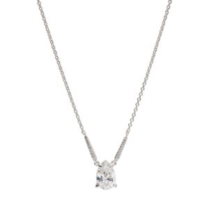 Collette+CZ+Necklace+in+Silver