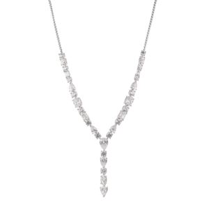 RSVP+CZ+Y+Necklace+in+Silver