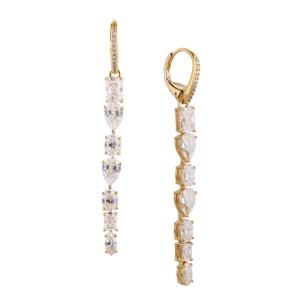 RSVP+CZ+Linear+Earrings+in+Gold