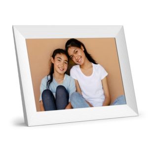 10.1%22+Carver+Luxe+-+Gravel+Digital+Photo+Frame+by+Aura+in+Sea+Salt+%28white%29