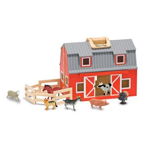 Fold+and+Go+Barn+w%2F+7+Farm+Animals+Ages+3%2BYears