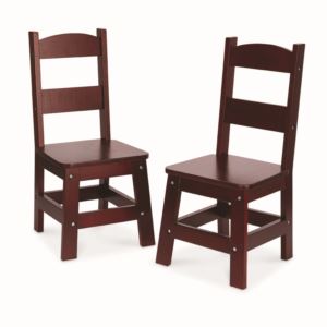 Wooden+Chair+Pair+Espresso+-+Ages+3-8+Years