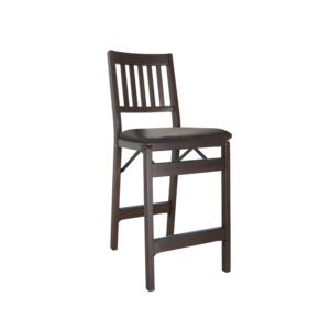 Folding+Wood+Counter+Stool+Espresso+-+Set+of+2