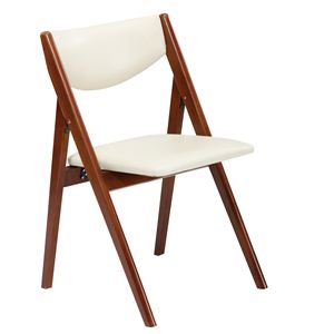 Comfort+Folding+Chair+Cherry%2FWhite+-+Set+of+2