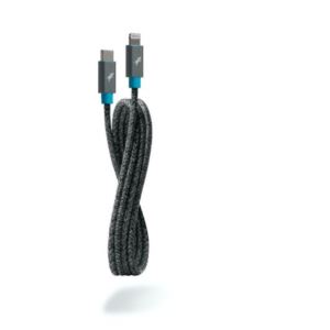 Nimble+Powerknit+Cable.++USB-C+to+Lightning.+1+Meter.++Space+Gray