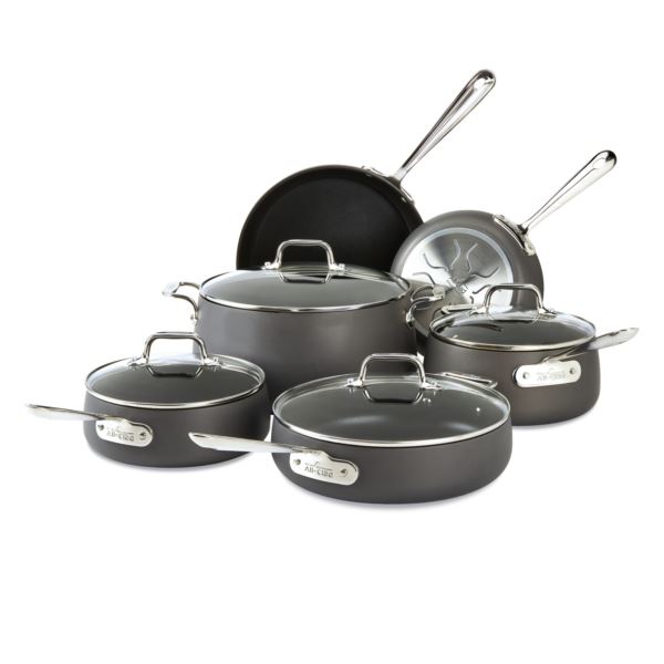 HA1 Non-Stick Hard Anodized 10-Piece Cookware Set E113SC64