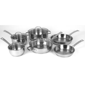 Oneida+Premium+10+Piece+Stainless+Steel+Cookware+Set