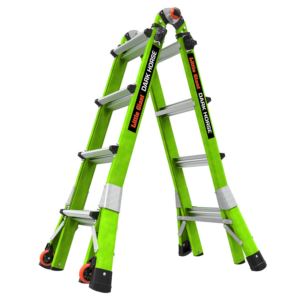 Dark+Horse+2.0+Model+17+Fiberglass+Articulated+Extendable+Ladder