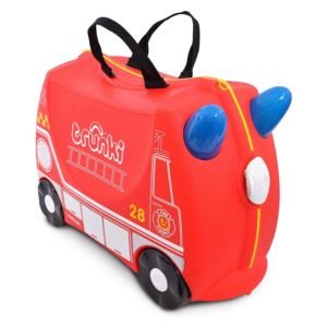 Trunki+Kids+Ride-On+Suitcase+%26+Toddler+Carry-On+Airplane+Luggage+Frank+Fire+Truck
