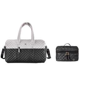 Weekender+Duffle+and+Traincase+in+Colorblock