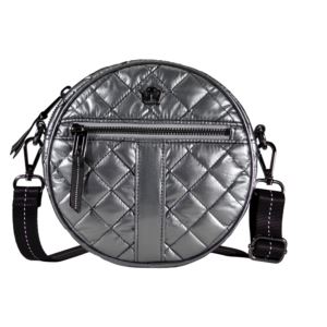Round+Crossbody+in+Metallic+Silver