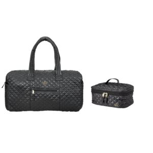 Weekender+Duffle+and+Traincase+in+Black