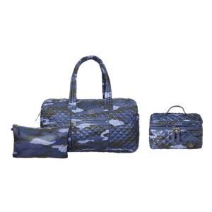 Weekender+Duffle+and+Traincase+in+Blue+Camo