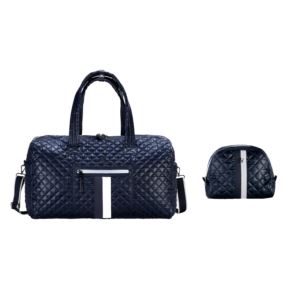 Weekender+Duffle+and+Cosmetic+Case+Navy
