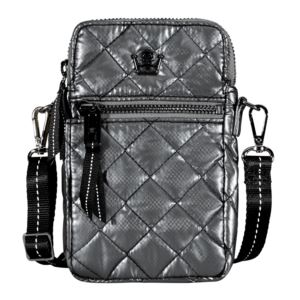 24%2F7+Cellphone+Crossbody+in+Metallic+Silver