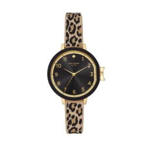 Ladies+Park+Row+Leopard+Print+Watch+Black+Dial