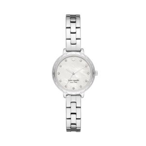 Ladies+Morningside+Scallop+Mini+Silver-Tone+Watch+Mother-of-Pearl+Dial
